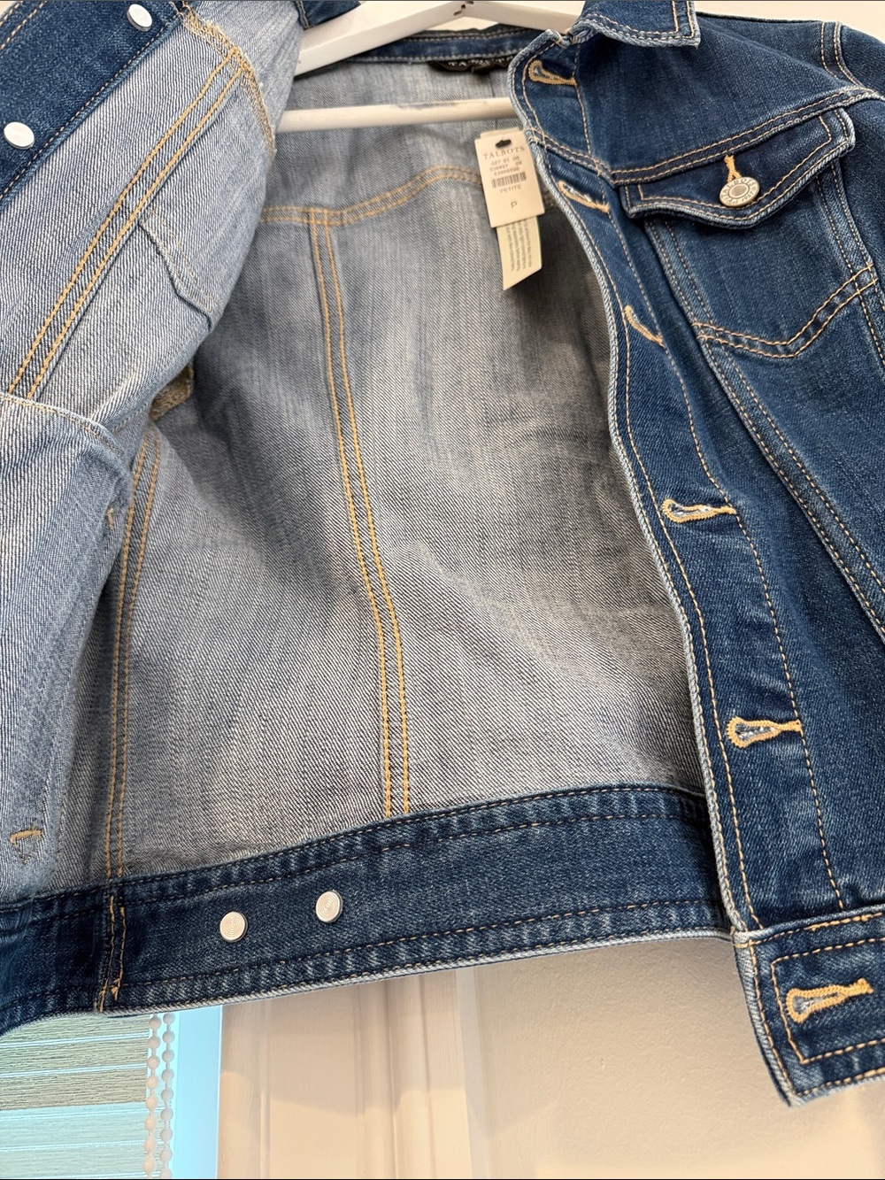 Talbots Blue Denim Jacket with Button Front - Picture 3 of 5